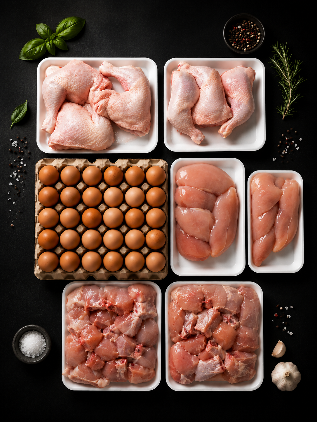 Free-Run Halal Chicken Box - 🎁 30 FREE Farm Eggs Included